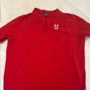 Under Armour Red Sweatshirt with Classic Design